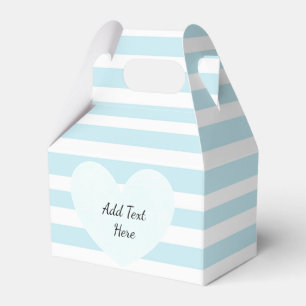 Blue and White Striped Candy Treat Box
