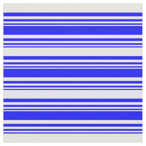 Blue and White Striped/Lined Pattern Fabric