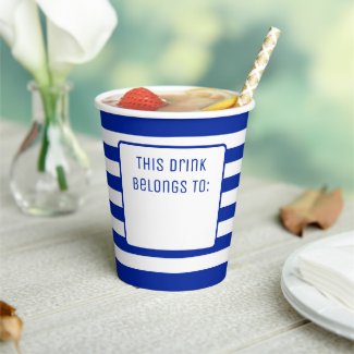 Blue and White Striped 