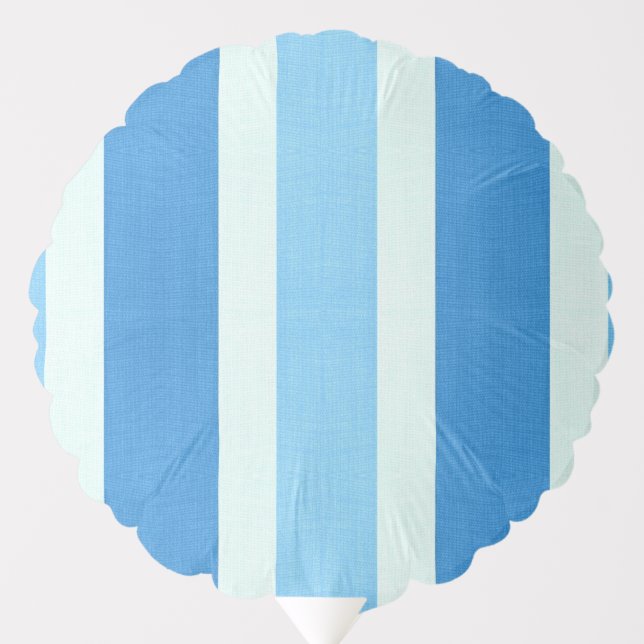 Blue and White Stripes Balloon (Front)