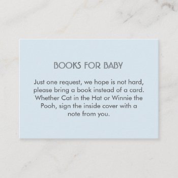 Blue And White Stripes Book Request Insert by FancyMeWedding at Zazzle