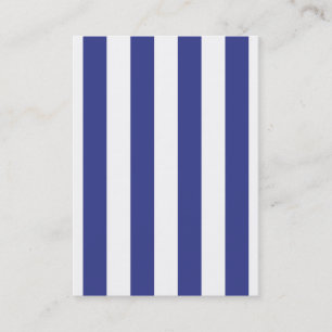 Blue and White Stripes Business Card