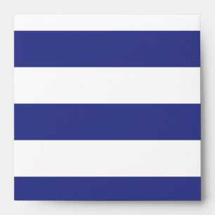Blue and White Stripes Envelope