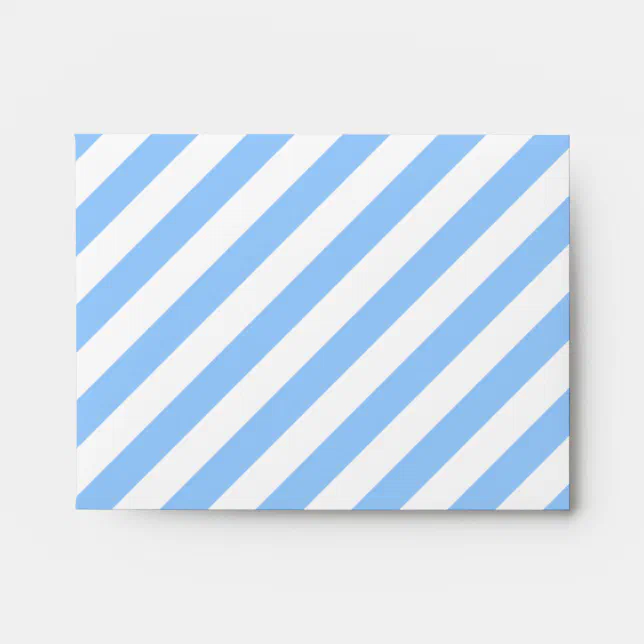 Blue and White Stripes. Envelope | Zazzle