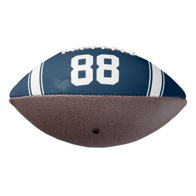 Blue and White Stripes Jersey Football (Rotated 270)