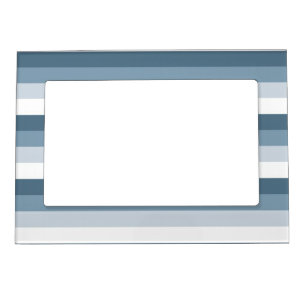 Blue and White Stripes Magnetic Frame