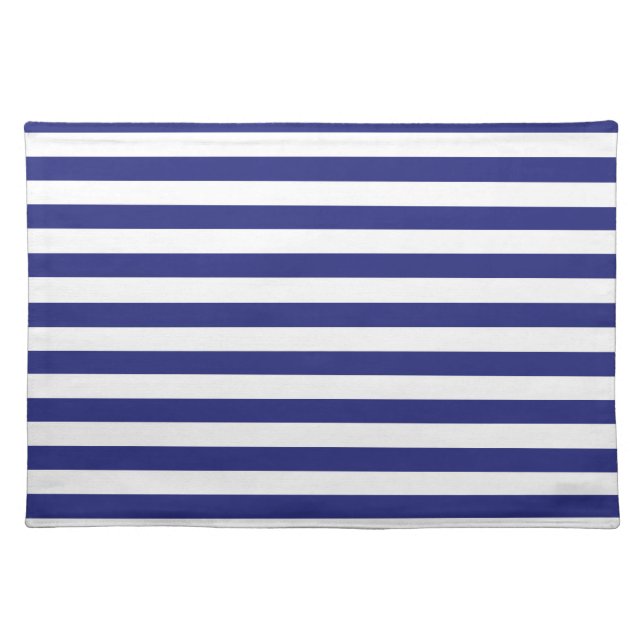 Blue and White Stripes Placemat (Front)