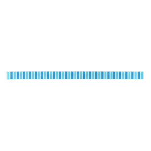 Blue and White Stripes Satin Ribbon