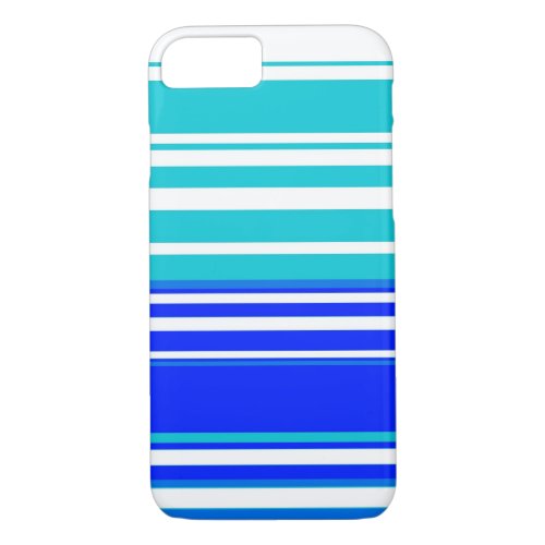 Blue and white stripes seamless painting graphic iPhone 87 case