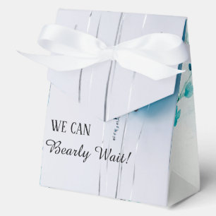 Blue and White Tent Baby Shower Favor Box. Boxes