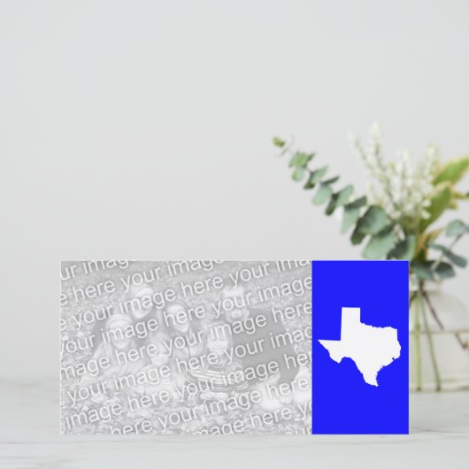 Blue and White Texas (Standing Front)