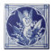 Blue and White Tile c1875 Mintons Vintage Design