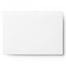Blue and White Watercolor Damask Wedding Envelope