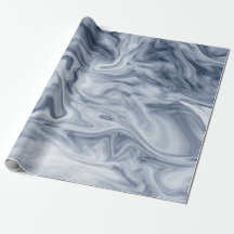 Blue And White Watercolor Marble