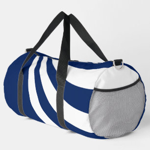 Blue and White Wave Duffle Bag