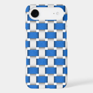 Blue and White Woven Beach Chair Fabric Design iPhone 17 Air Case