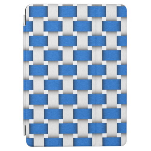 Blue and White Woven Beach Chair Fabric Design iPad Air Cover