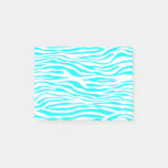 Blue and White Zebra Stripes Post-it Notes