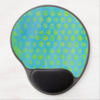 Blue and Yellow Abstract Design Gel Mouse Pad