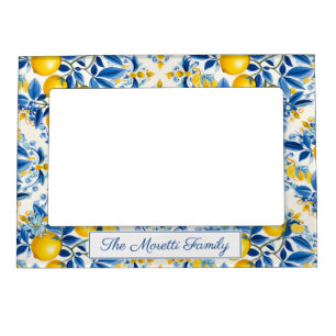 💛💙 Blue and yellow Azulejos Limoncello Joy Magnetic Frame