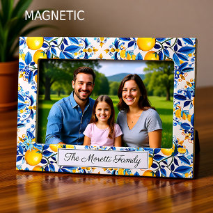 💛💙 Blue and yellow Azulejos Limoncello Joy Magnetic Frame