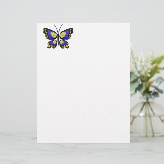 Blue and Yellow Butterfly (Standing Front)