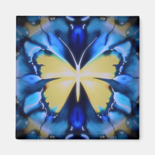 Blue and Yellow Butterfly Magnet