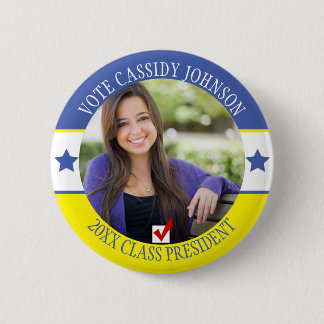 Blue and Yellow Campaign Student Body Vote Button