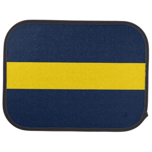 Blue And Yellow  Car Floor Mat