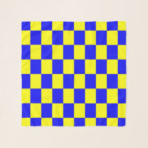 Blue and Yellow Checkered Pattern