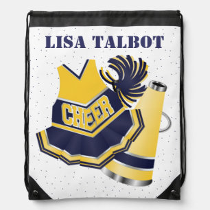 Blue and Yellow Cheerleader Backpack