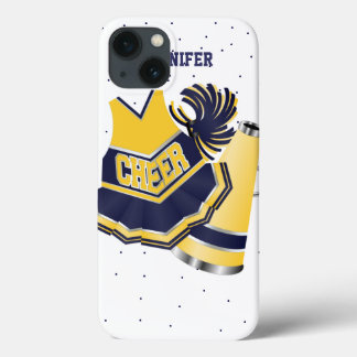 Blue and Yellow Cheerleader iPad Case