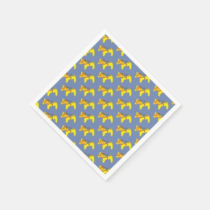 Blue and Yellow Dala Horses Napkin