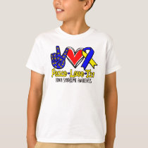 Blue and Yellow Down Syndrome Awareness October T-Shirt