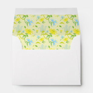 Blue and Yellow Flowers Envelope