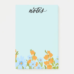 Blue and Yellow flowers Notes