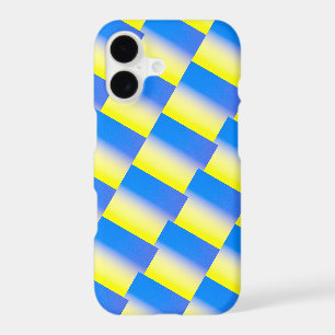 Blue and Yellow gradient pattern Ukraine Inspired iPhone 17 Case