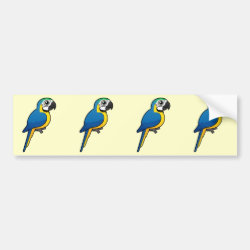Blue-and-yellow Macaw Bumper Sticker