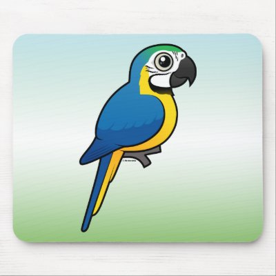 Meet the Cute Blue-and-yellow Macaw by Birdorable