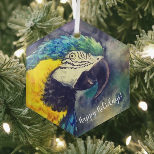 Blue and yellow macaw Ornament