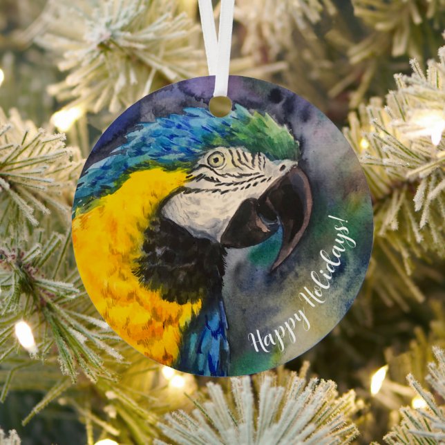 Blue and yellow macaw Ornament (Insitu)