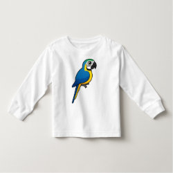 Blue-and-yellow Macaw Toddler Long Sleeve T-Shirt