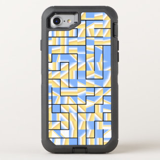 Blue and Yellow Maze OtterBox Defender iPhone SE/8/7 Case