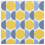 Blue and Yellow Modern Geometric Fabric