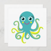 Blue and Yellow Octopus (Front/Back)