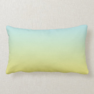 “Blue And Yellow Ombre” Lumbar Pillow