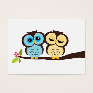 Blue and Yellow Owls Wedding