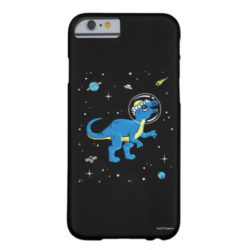 Blue And Yellow Pachycephalosaurus Dinos In Space Barely There iPhone 6 Case