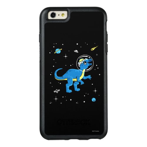 Blue And Yellow Pachycephalosaurus Dinos In Space OtterBox iPhone 66s Plus Case