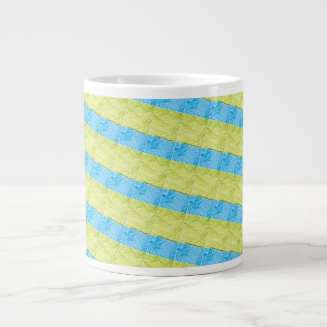 blue and yellow palettes giant coffee mug (Front)